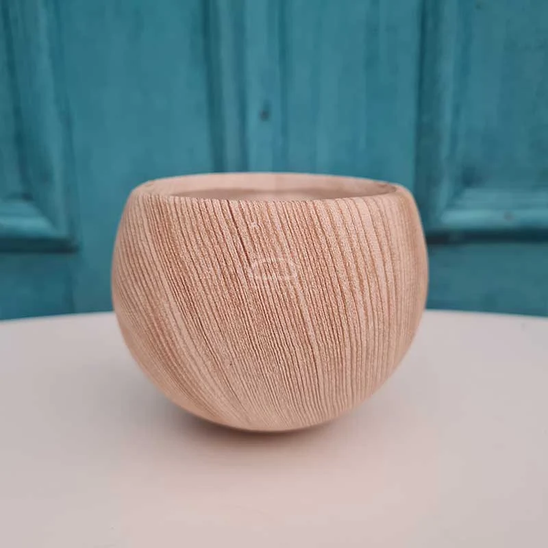 Magneet potje woodlook donker