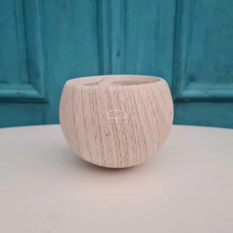 Magneet potje woodlook licht