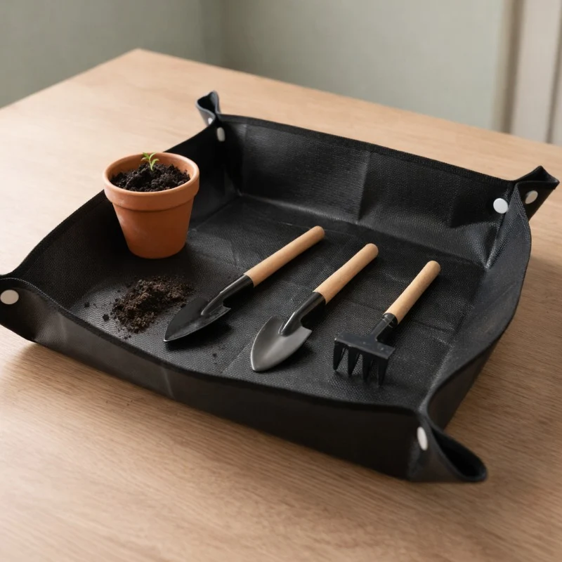 Mini Kweekgereedschap Set + Waterdicht Verpotkleed (66×66 cm)