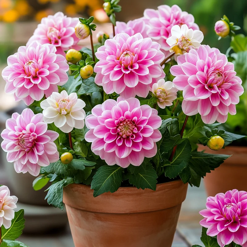 Mixed Pink and White Dahlia Seeds – Vibrant Garden Blooms for Planting