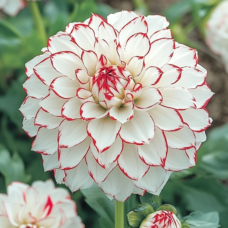 Dahlia Seeds (Mixed White and Red Dahlia Seeds) - Vibrant Colorful Blooms for Gardens