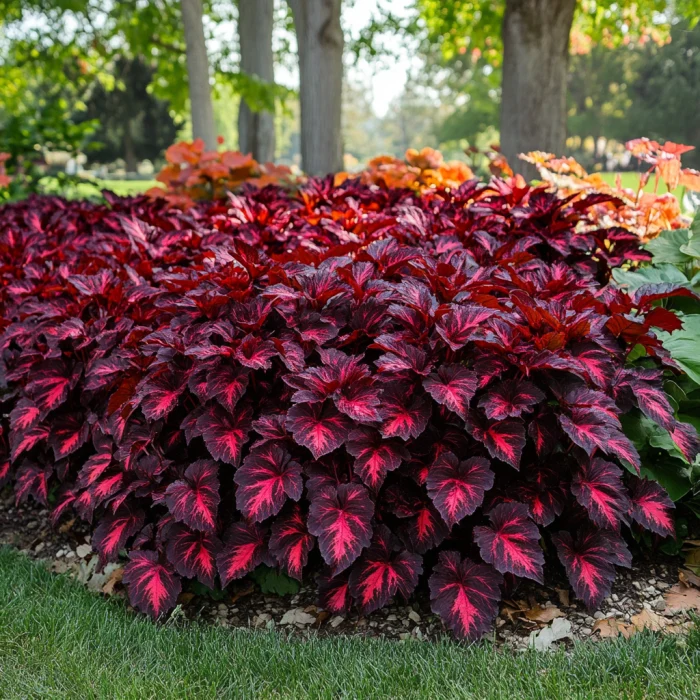 Coleus Seeds (Heirloom Red Coleus Seeds) - Red, Deep Crimson & Rich Foliage
