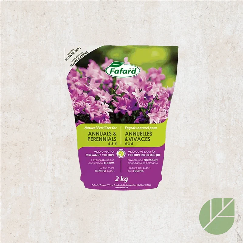 Engrais Naturel pour Annuelles et Vivaces – Fafard 6-3-6