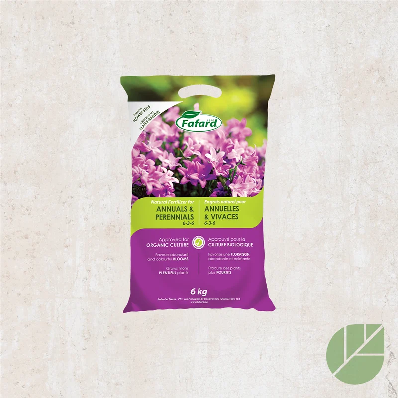 Engrais Naturel pour Annuelles et Vivaces – Fafard 6-3-6