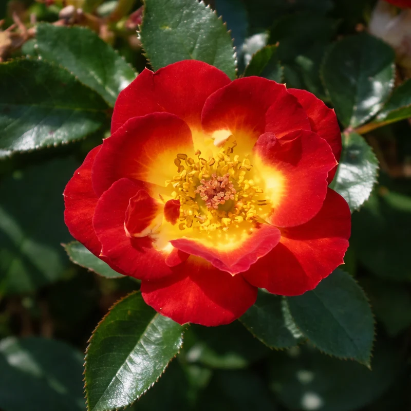 Rosier miniature ‘Hot & Sassy’ ( Rosa ‘Hot & Sassy’)