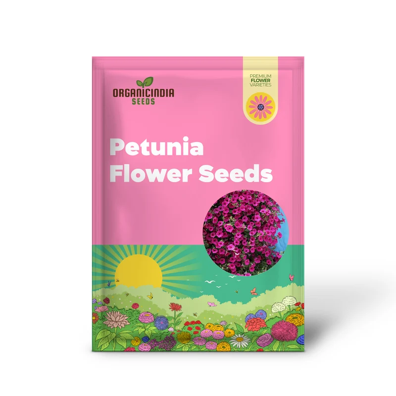 Petunia Seeds (Purple Velvet Petunia Seeds) - Deep Rich Blooms for Gardening & Planting