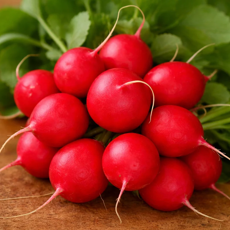 Radis 'Cherry Belle' sur ruban