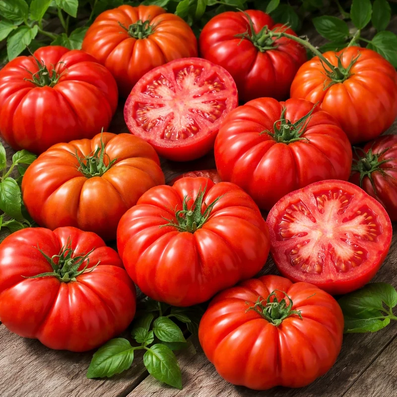 Tomate beefsteak ‘Rosso Sicilian’ ( Solanum lycopersicum )