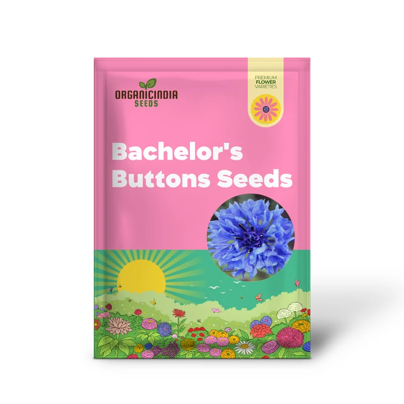 Blue Boy Bachelor's Buttons Seeds - Perfect for Vibrant Garden Flowers, Easy Planting & Gardening