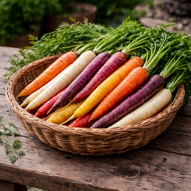 Mélange de carottes ( Daucus carota var. sativus )
