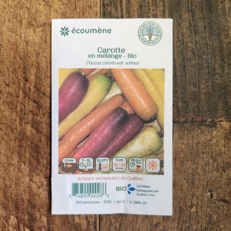 Mélange de carottes ( Daucus carota var. sativus )
