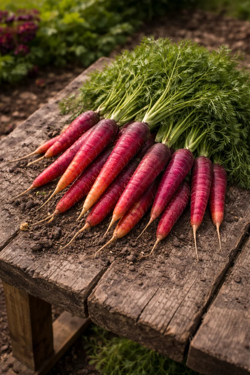 Carotte ‘Purple Dragon’ ( Daucus carota subsp. sativus )