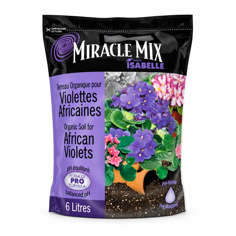 Terreau pour violettes africaines Miracle Mix – 6 L