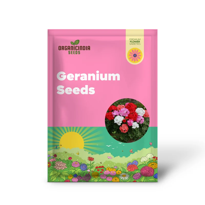 Geranium Seeds - Shadow Mixed Variety | Ideal for Vibrant Gardens and Year-Round Blooms