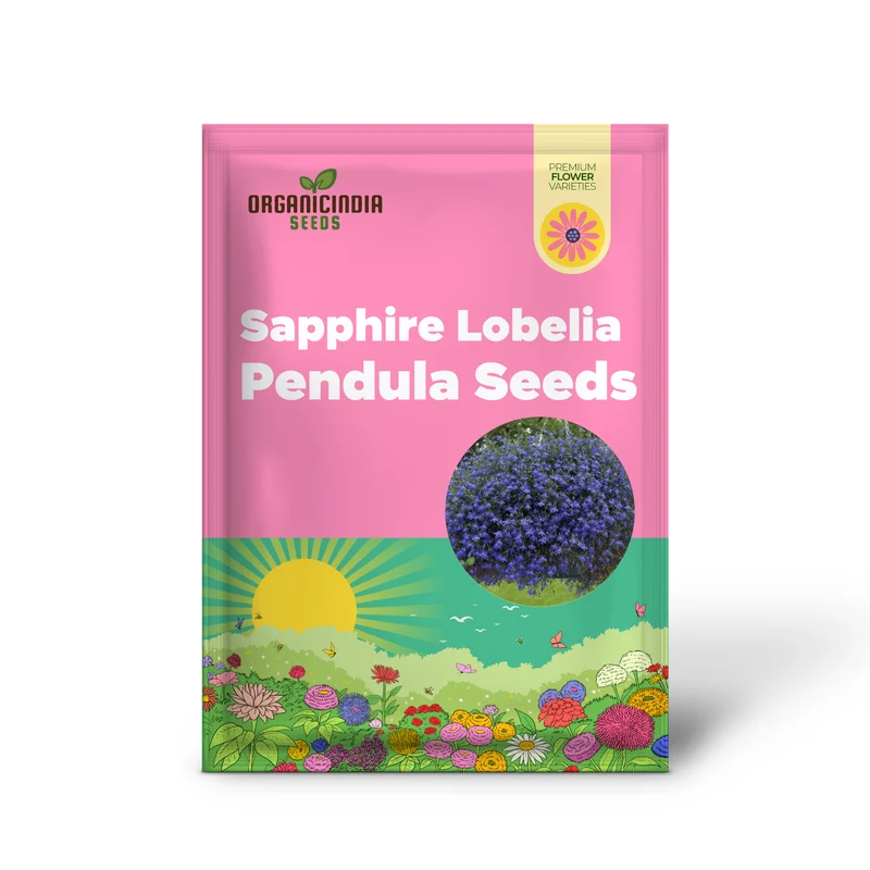 Sapphire Lobelia Pendula Seeds for Stunning Garden Blooms - Gardening Seeds for Beautiful Cascading Flowers