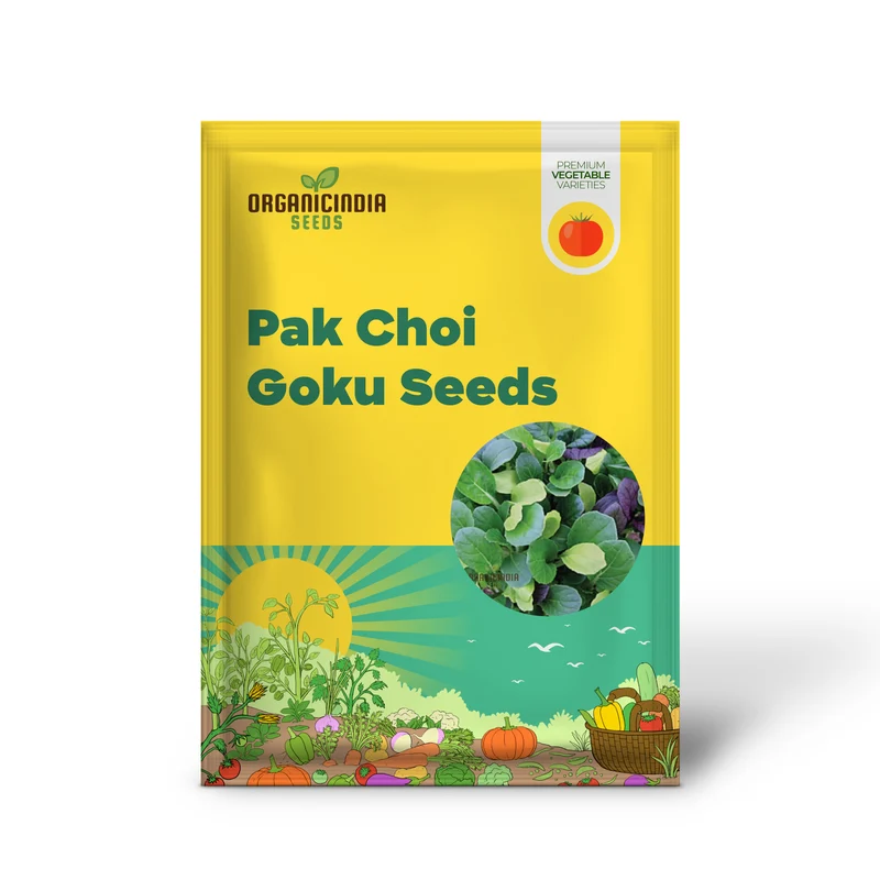 Pak Choi Goku F1 Vegetable Seeds, High-Yielding Hybrid Chinese Cabbage Seeds for Home Gardens