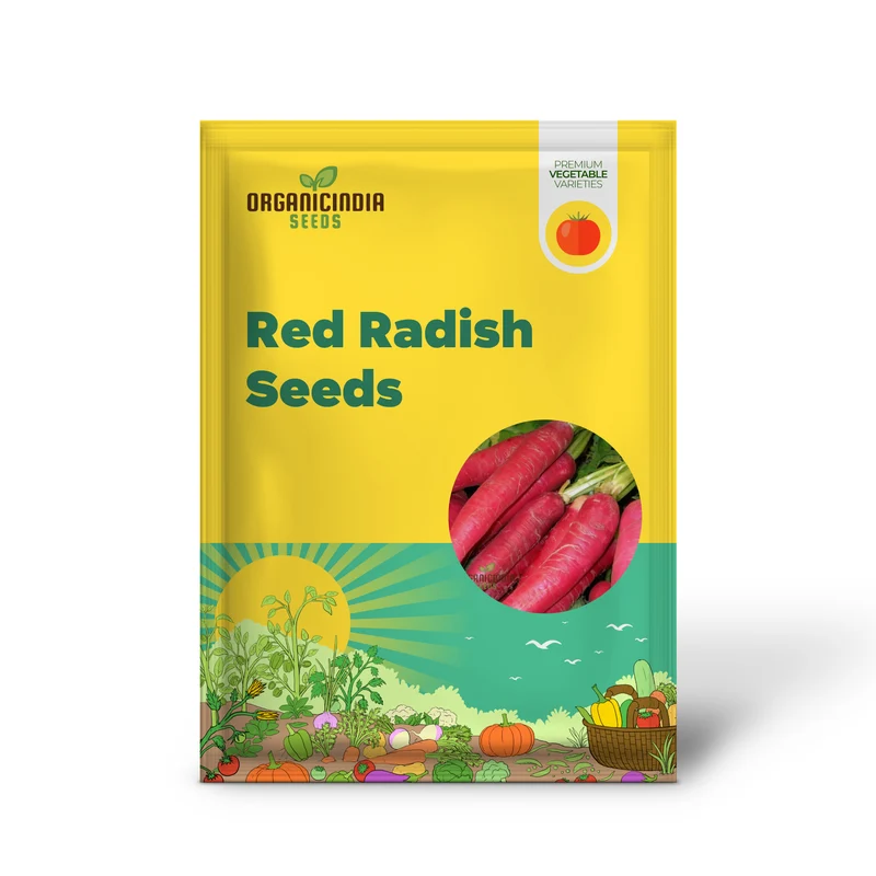 Red Radish Seeds, Fast Growing, Crisp & Flavorful Vegetable Seeds, Perfect for Home Gardening