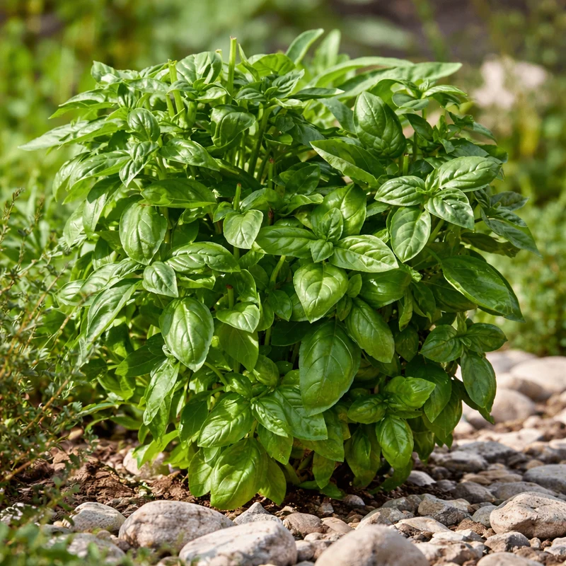 Basilic ‘Piedmont’ ( Ocimum basilicum )