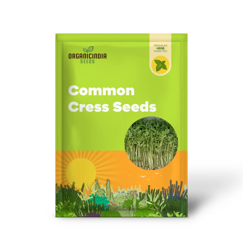 Plain / Curled / Common Cress Seeds – Crisp & Peppery Greens for Salads and Garnishing