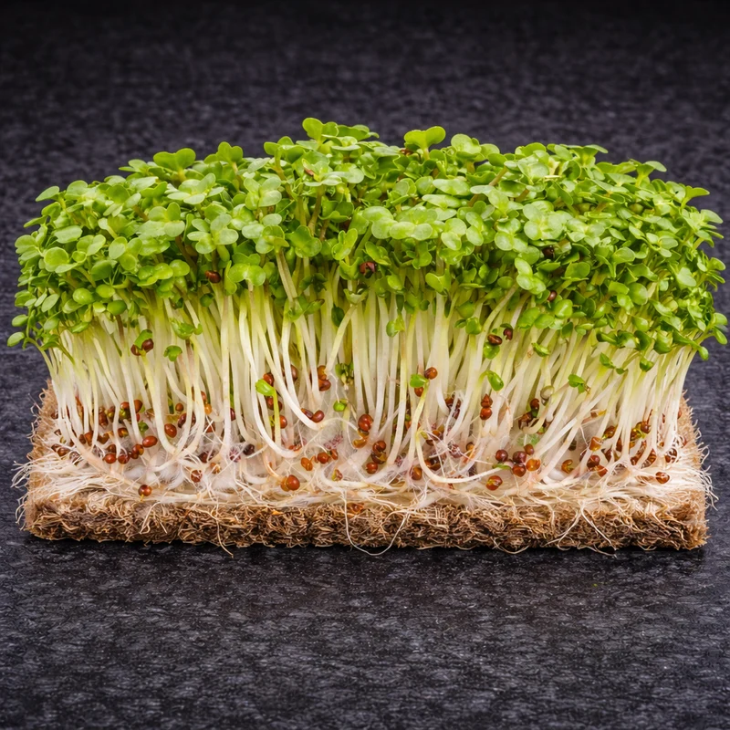 Micropousses de Brocoli Raab bio ( Brassica rapa )