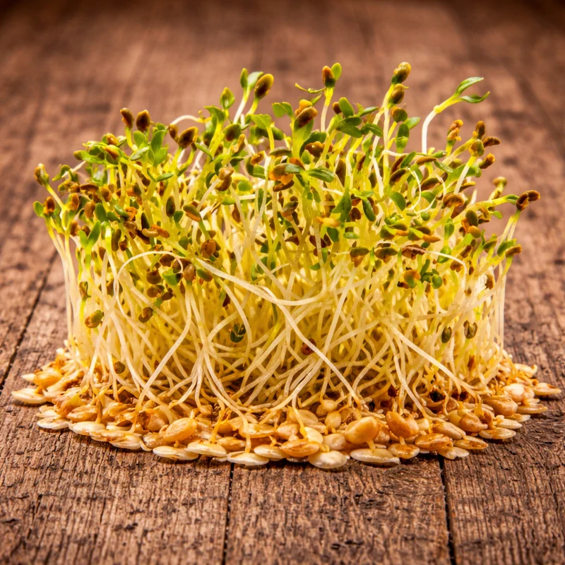 Micropousses de luzerne bio ( Medicago sativa )