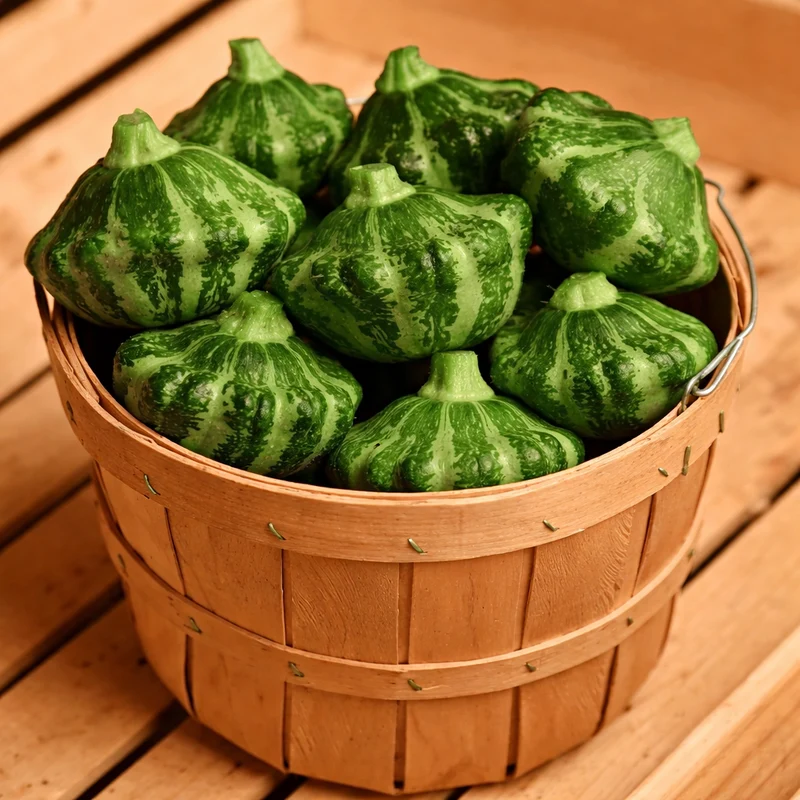 Pâtisson ‘Green Lightning’ ( Cucurbita pepo )
