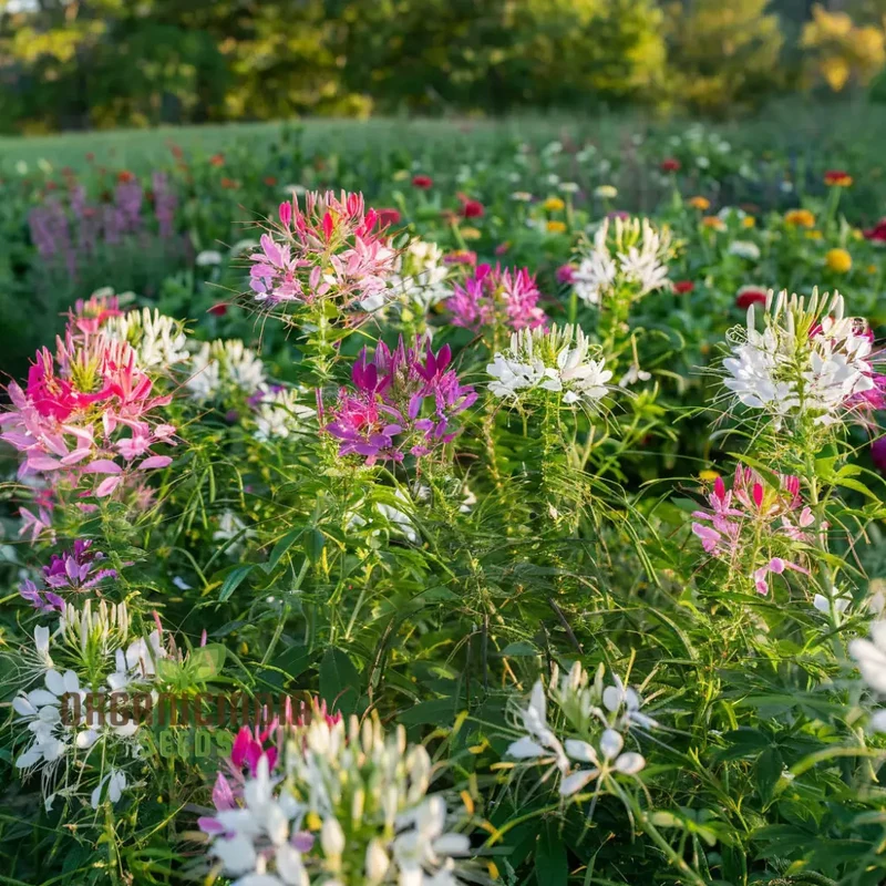Clemone Beeplant Bladderpod Pink Queen Spider Plant Seeds , Elevate Your Gardening Experience with Exotic, Eye-Catching Blooms