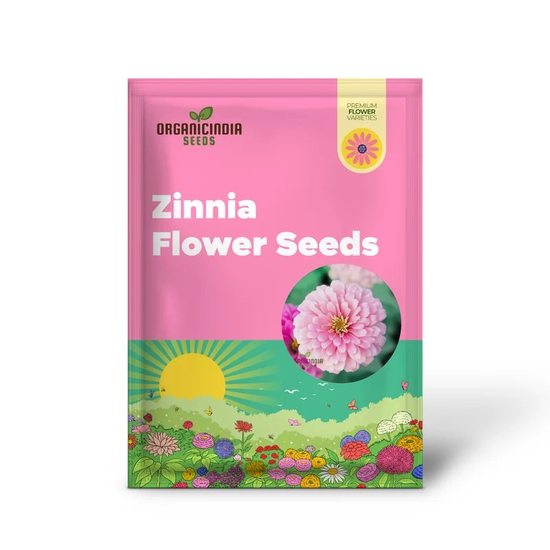 Zinnia Seeds (Light Pink Zinnia Seeds) - Elegant Blooms for Graceful Garden Displays