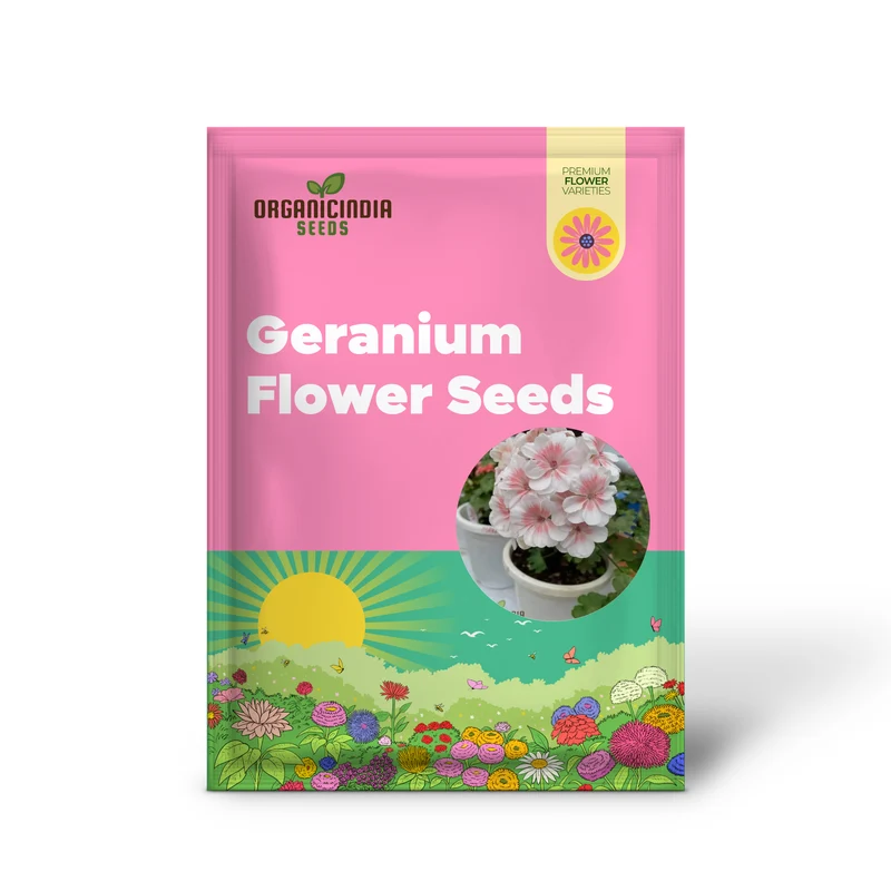 Geranium Seeds (Premium Geranium Flower Seeds) - Vibrant Hardy Blooms for Gardening