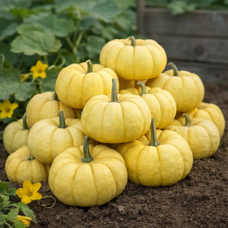 Citrouille jaune ‘Sunshine’ ( Cucurbita pepo )