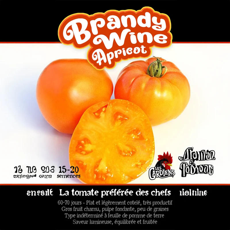 Tomate ‘Brandywine Apricot’ ( Solanum lycopersicum )