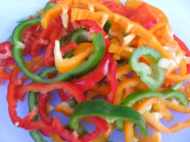 Mélange de poivrons ( Capsicum annuum )