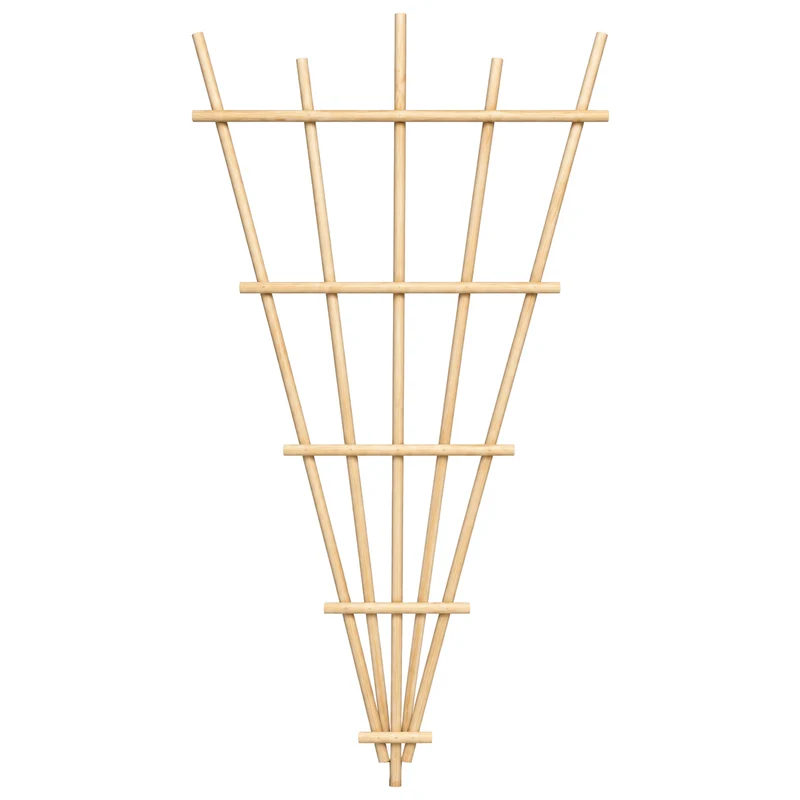 Treillis de jardin en pin teint cèdre – 34 × 72 po