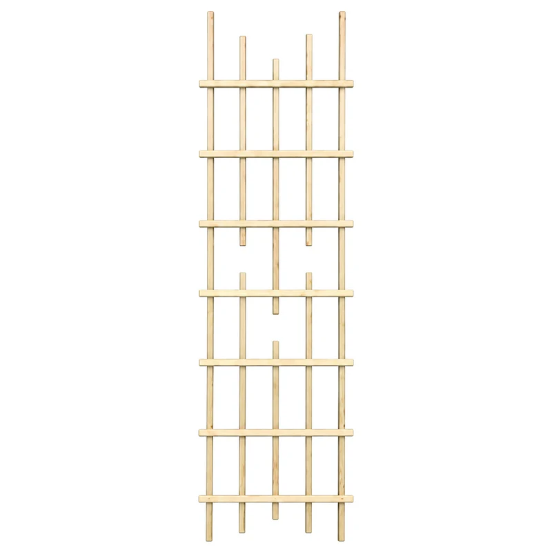 Treillis de jardin en pin teint cèdre – 19 × 72 po