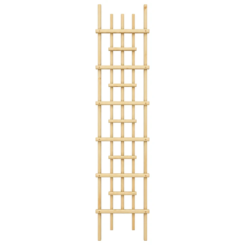 Treillis de jardin en pin teint cèdre – 14 × 78 po