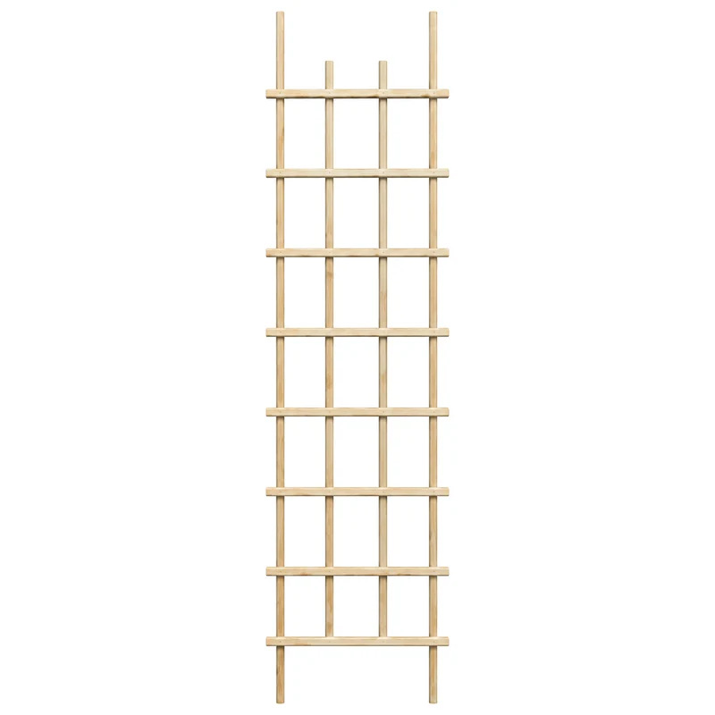 Treillis de jardin en pin teint cèdre – 19 × 84 po