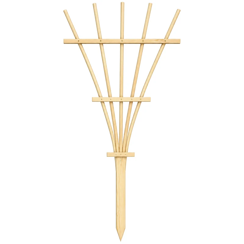 Treillis de jardin en pin naturel – 29 × 60 po