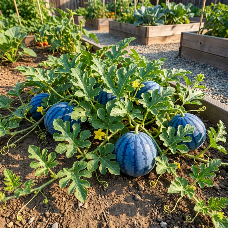 Blue Watermelon Seeds (Citrullus lanatus) – Heirloom Fruit Variety for Home Gardens