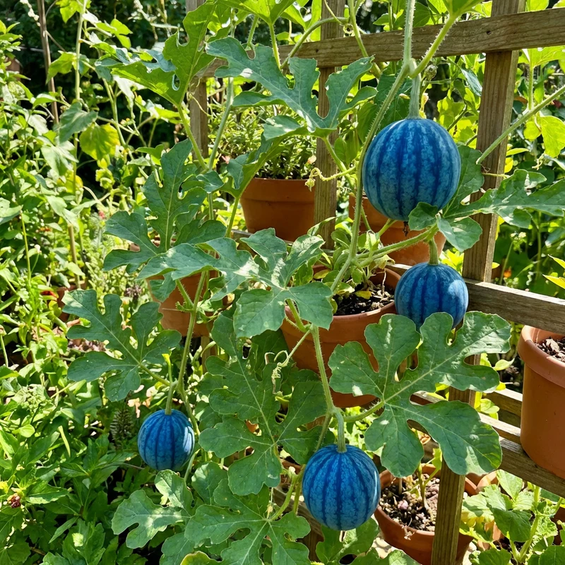 Blue Watermelon Seeds (Citrullus lanatus) – Heirloom Fruit Variety for Home Gardens