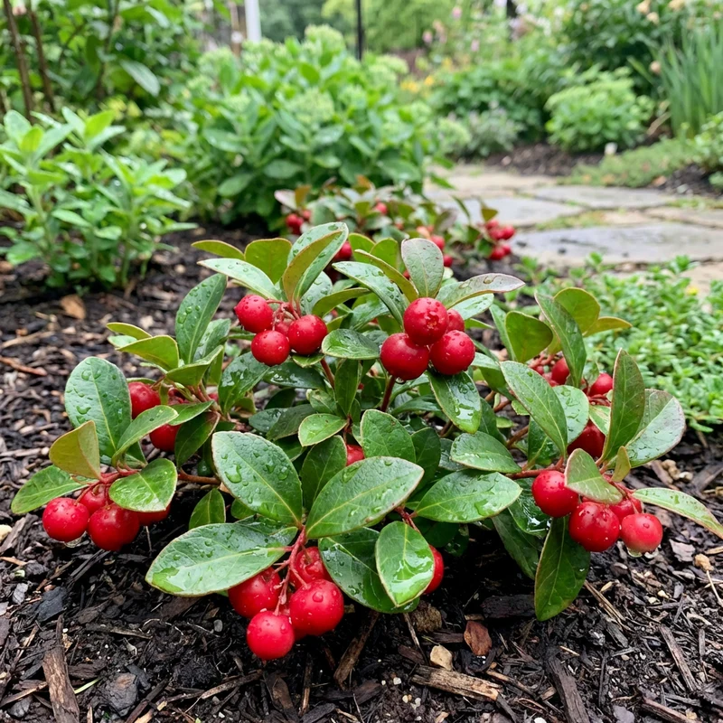 Red Wintergreen Fruit Seeds (Gaultheria procumbens) – Heirloom Hardy Berry Plant for Gardens