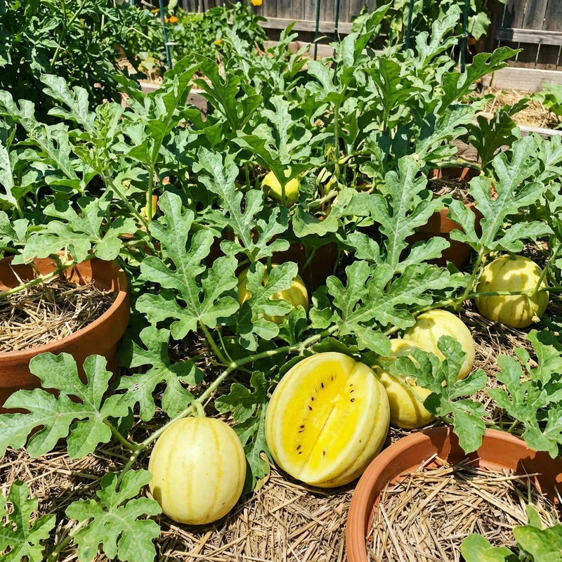 Yellow Watermelon Seeds (Citrullus lanatus) – Heirloom Sweet Yellow Flesh Garden Variety