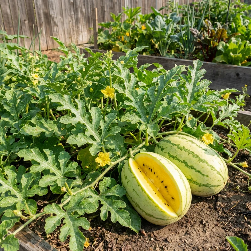 Yellow Watermelon Seeds (Citrullus lanatus) – Heirloom Sweet Yellow Flesh Garden Variety