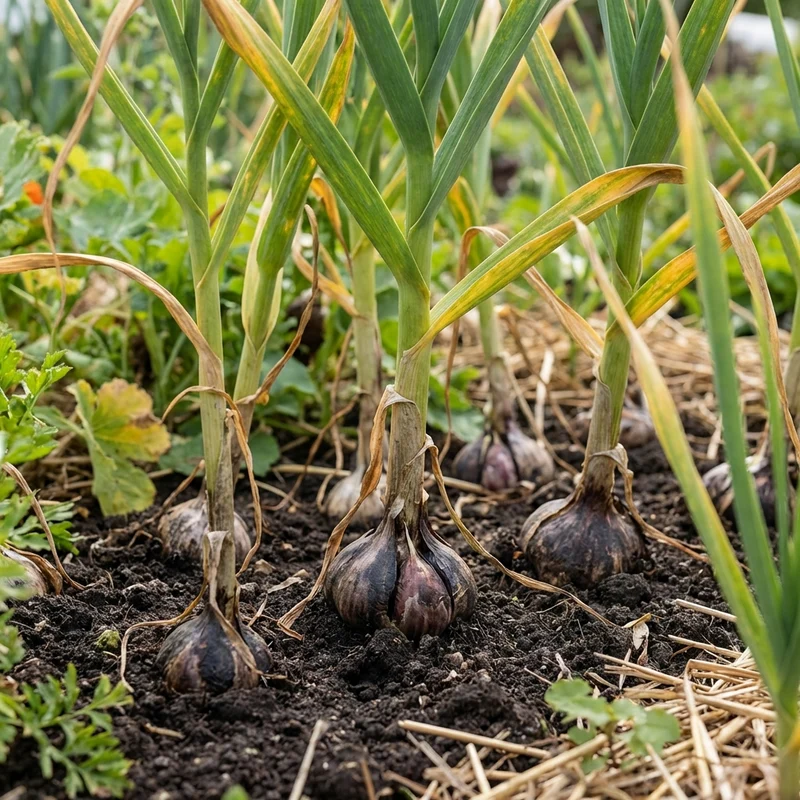 Black Garlic Seeds for Planting – Multi-Colour Heirloom Garlic Variety for Home Gardens