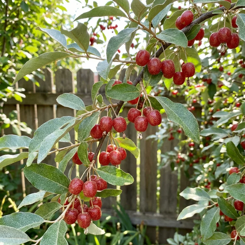 Goumi Berry (Elaeagnus multiflora) Fruit Seeds – Hardy Shrub for Home Gardens