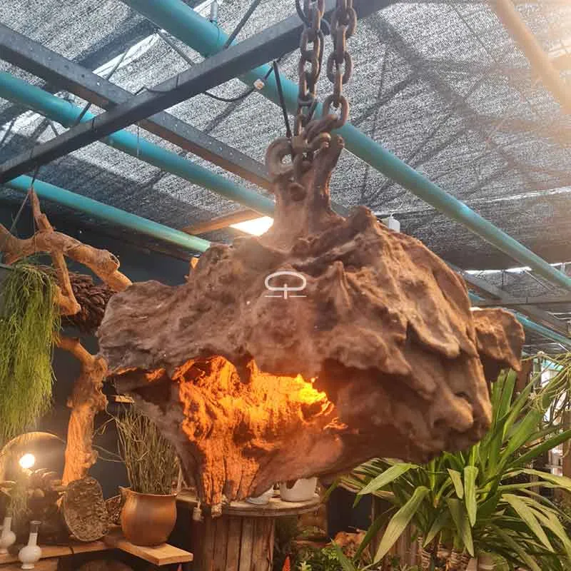 De Oerbron – Hanglamp van Versteend Hout & IJzerkracht