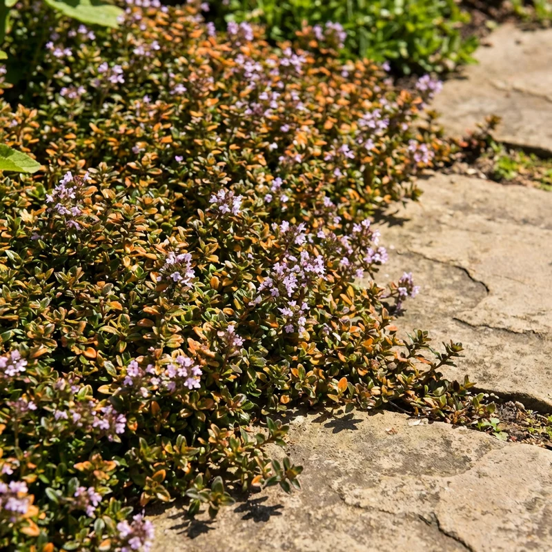 Orange Creeping Thyme Seeds – Heirloom, Non-GMO, High Germination Organic Garden Seeds for Drought-Tolerant Ground Cover & Landscaping