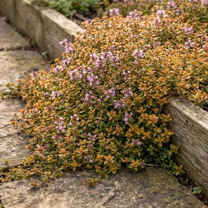 Orange Creeping Thyme Seeds for Planting – Low-Growing Fragrant Ground Cover Plant