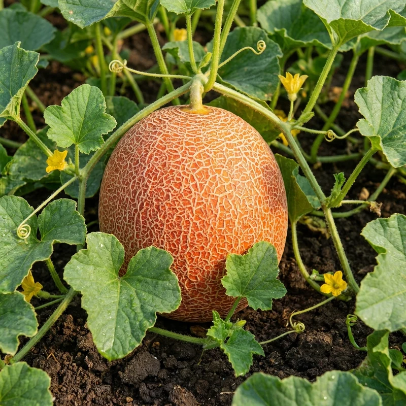 Red Cantaloupe Melon Fruit Seeds for Planting – Heirloom Garden Variety