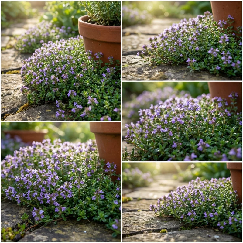 Blue Creeping Thyme (Thymus serpyllum) Seeds for Planting – Decorative Flowering Ground Cover