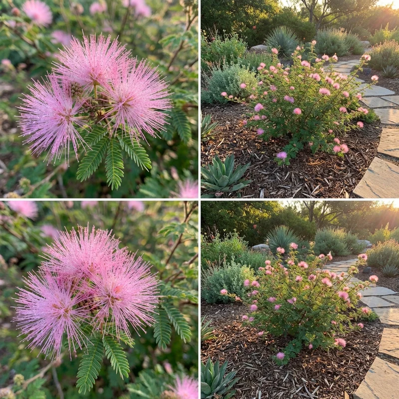 Pink Powder Puff Calliandra Seeds (Calliandra eriophylla) – Decorative Flowering Plant Seeds
